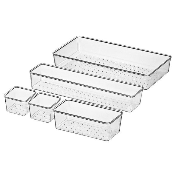 1 set cear der organizer transparent der divider storage box bins case for utensi cosmetic groceries kitchen tabeware
1 set cear der organizer transparent der divider storage box bins case for utensi cosmetic groceries kitchen tabeware