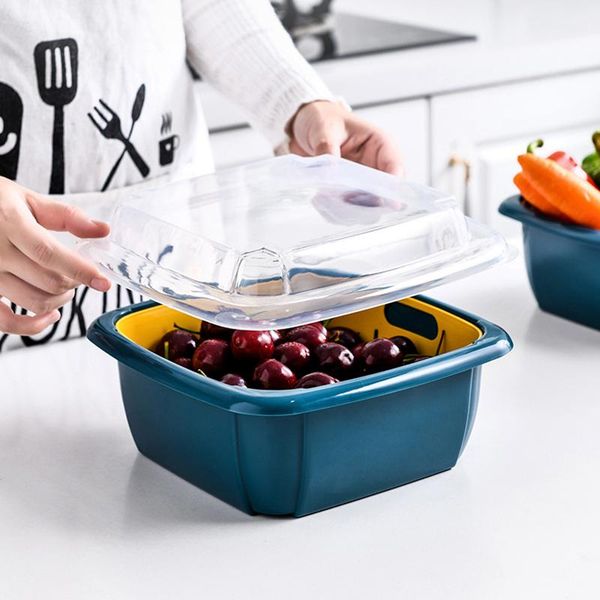 storage bottles & jars 3 in 1 kitchen colander strainer bowl set with lid household double-layer drain basket multifunction containers
storage bottles & jars 3 in 1 kitchen colander strainer bowl set with lid household double-layer drain basket multifunction containers