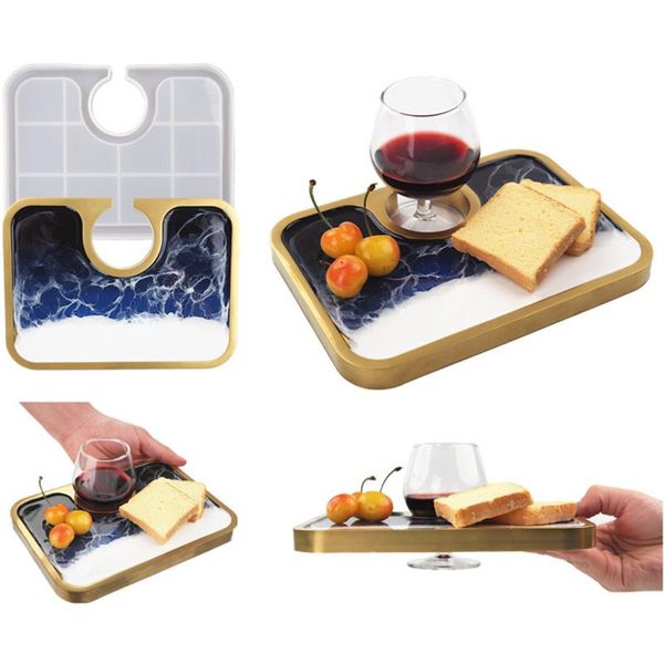 craft tools diy rectangle serving tray mold snack breakfast platter silicone dessert plate mould wine casting making
craft tools diy rectangle serving tray mold snack breakfast platter silicone dessert plate mould wine casting making