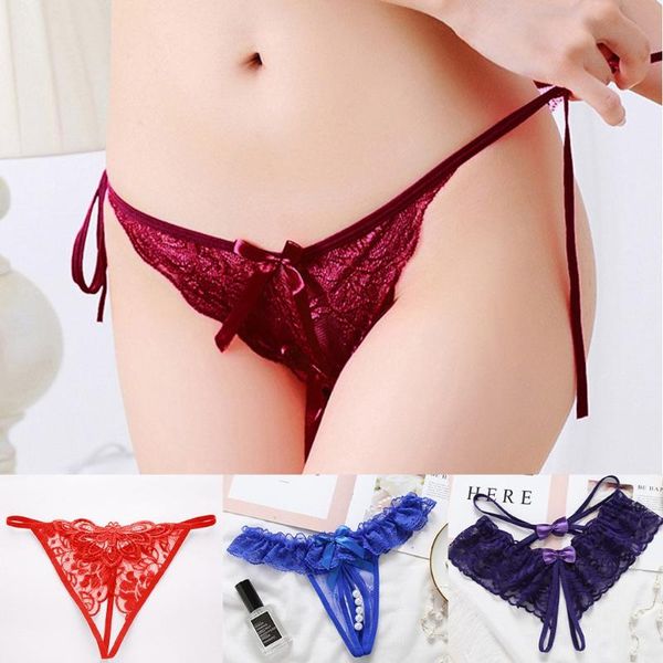 women lace thongs and string amazing panties personality multi-color underwear ladies bow women's, Black;pink
women lace thongs and string amazing panties personality multi-color underwear ladies bow women's, Black;pink