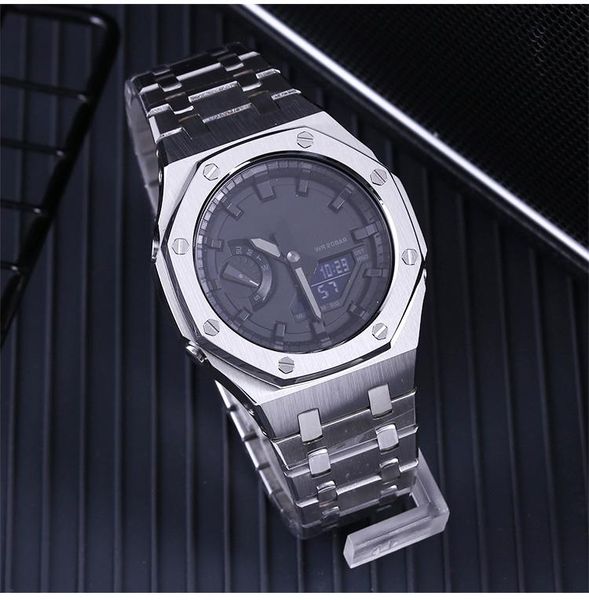 watch bands for ga2100 3rd update modification generation watchband bezel ga-2100 ga-2110 100% 316l stainless steel accessories with tools, Black;brown
watch bands for ga2100 3rd update modification generation watchband bezel ga-2100 ga-2110 100% 316l stainless steel accessories with tools, Black;brown