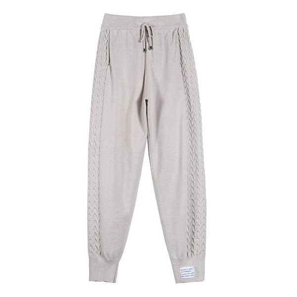 women's pants & capris 2021 autumn winter knitting women harem loose ankle-length lady drawing chic warm trousers, Black;white
women's pants & capris 2021 autumn winter knitting women harem loose ankle-length lady drawing chic warm trousers, Black;white