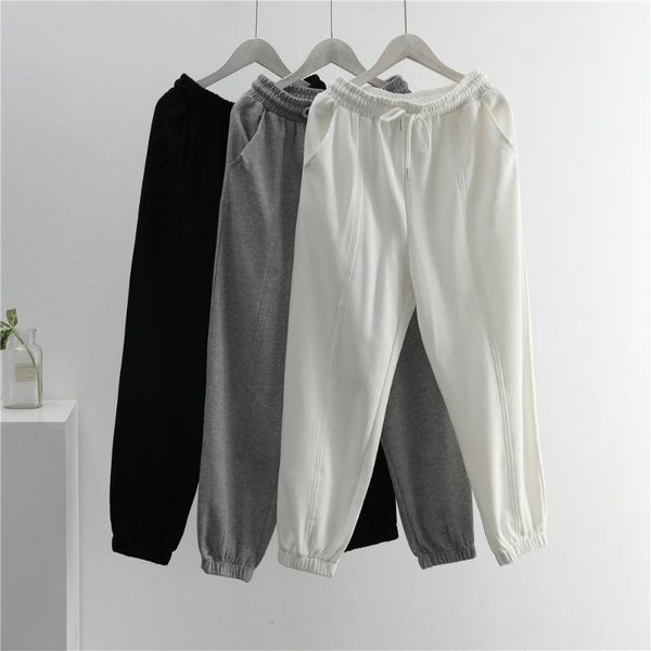 women's pants & capris pure cotton casual athletic women's, white high-waisted slimming solid color loose and plus-sized ankle ban, Black;white
women's pants & capris pure cotton casual athletic women's, white high-waisted slimming solid color loose and plus-sized ankle ban, Black;white