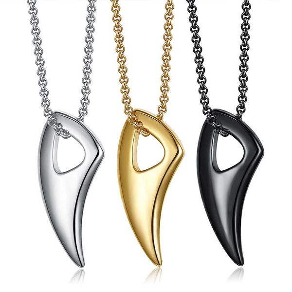 pendant necklaces personality wolf teeth stainless steel men pendants chain punk for boyfriend male jewelry creativity gift wholesale, Silver
pendant necklaces personality wolf teeth stainless steel men pendants chain punk for boyfriend male jewelry creativity gift wholesale, Silver