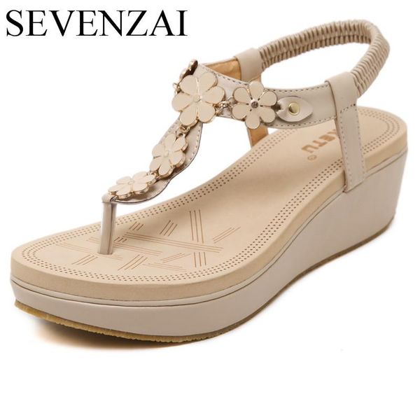 fashion women wedge platform sandals trend summer height increasing 5.5 ladies shoes female flowers beach moccasins high quality, Black
fashion women wedge platform sandals trend summer height increasing 5.5 ladies shoes female flowers beach moccasins high quality, Black
