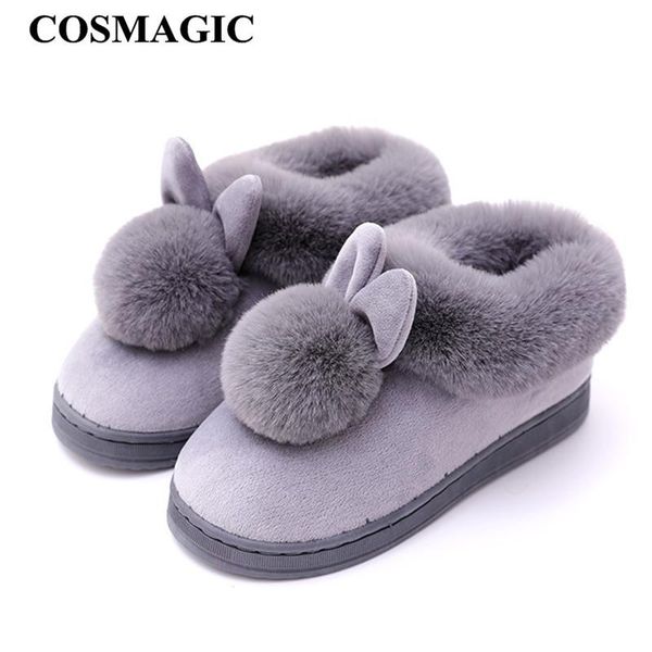 slippers cosmagic 2021 women winter fur indoor slipper moccasins flat shoe warm non-slip plush inside house floor living room, Black
slippers cosmagic 2021 women winter fur indoor slipper moccasins flat shoe warm non-slip plush inside house floor living room, Black