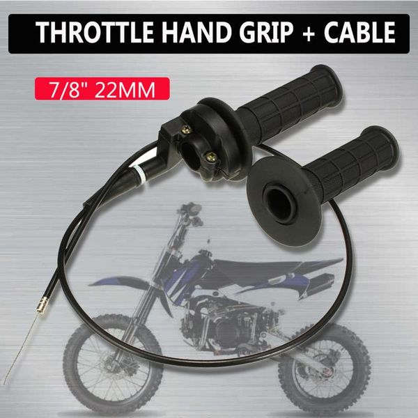 handlebars 1 pair universal 7/8" 22mm motorcycle throttle grips handlebar hand with wire cable for dirt pit bike atv scooter
handlebars 1 pair universal 7/8" 22mm motorcycle throttle grips handlebar hand with wire cable for dirt pit bike atv scooter
