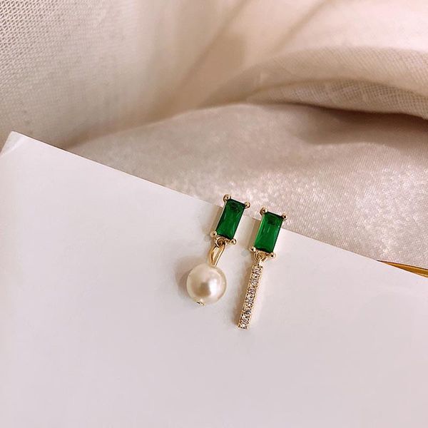 dangle & chandelier 2021 women green crystal pearl earrings asymmetric luxury studs fashion design exquisite 1 pair, Silver
dangle & chandelier 2021 women green crystal pearl earrings asymmetric luxury studs fashion design exquisite 1 pair, Silver