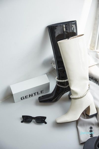 wholesale-boots 2021 fall style handmade metal embellished pearl, Black
wholesale-boots 2021 fall style handmade metal embellished pearl, Black