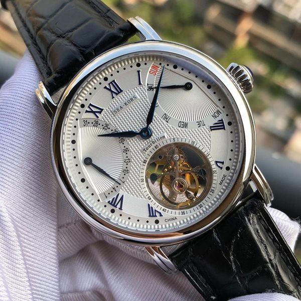 wristwatches sugess mens skeleton mechanical watches st8004 seagull movement tourbillon watch leather band luxury sapphire men big brand 202, Slivery;brown
wristwatches sugess mens skeleton mechanical watches st8004 seagull movement tourbillon watch leather band luxury sapphire men big brand 202, Slivery;brown