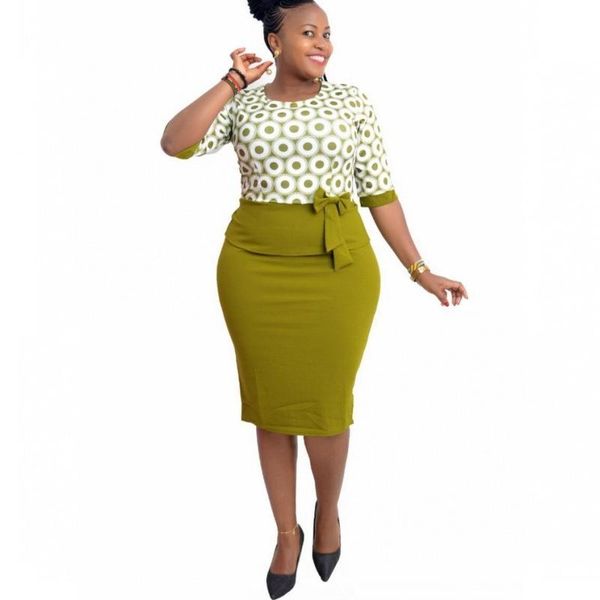 plus size fashion dot print african midi dresses women 2021 design office lady pencil dress elegant party vestidos casual, Black;gray
plus size fashion dot print african midi dresses women 2021 design office lady pencil dress elegant party vestidos casual, Black;gray