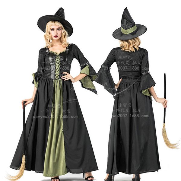 long witch dress witch dress halloween bar party cosplay dress witch dress_rw, Black;red
long witch dress witch dress halloween bar party cosplay dress witch dress_rw, Black;red