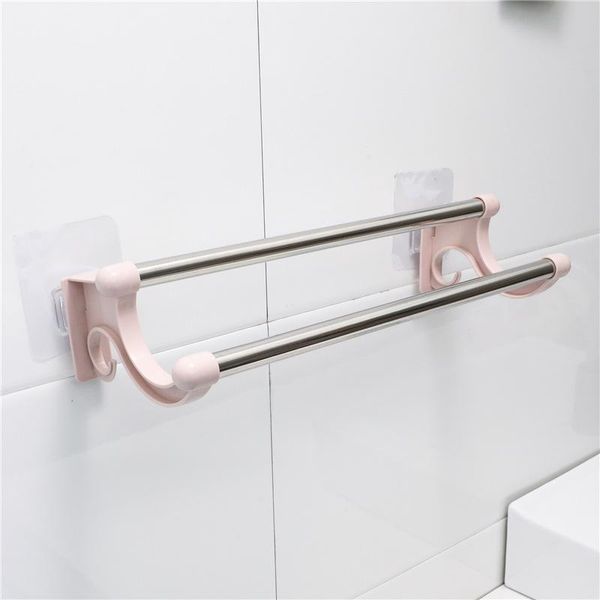 towel racks seamless hole-double bar rack bathroom kitchen storage shelf plastic stainless steel
towel racks seamless hole-double bar rack bathroom kitchen storage shelf plastic stainless steel