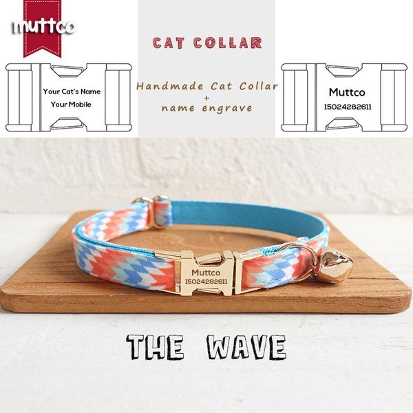 cat collars & leads muttco retail handmade engraved gold metal buckle collar for the wave design 2 sizes ucc064j
cat collars & leads muttco retail handmade engraved gold metal buckle collar for the wave design 2 sizes ucc064j