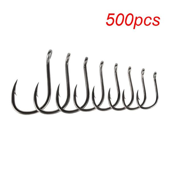 500pcs/box fishing hook high carbon steel barbed bait holder jig hole carp accessoires with ring hooks
500pcs/box fishing hook high carbon steel barbed bait holder jig hole carp accessoires with ring hooks