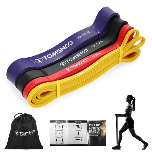 resistance bands tomshoo 4pcs pull up assist set exercise stretch powerlifting workout loop with carry bag
resistance bands tomshoo 4pcs pull up assist set exercise stretch powerlifting workout loop with carry bag