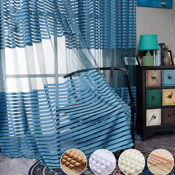 window curtain stripe all- balcony breathable rod processing 1*2 meters high tulle drapes 
window curtain stripe all- balcony breathable rod processing 1*2 meters high tulle drapes