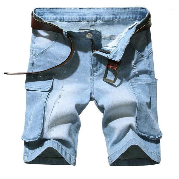 men's jeans men summer light blue denim shorts multi-pocket man loose straight short boy's hip hop tooling
men's jeans men summer light blue denim shorts multi-pocket man loose straight short boy's hip hop tooling