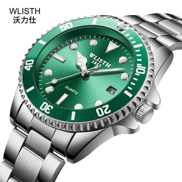 wristwatches wlisth design men's quartz watch luxury ceramic bezel automatic sapphire glass, Slivery;brown
wristwatches wlisth design men's quartz watch luxury ceramic bezel automatic sapphire glass, Slivery;brown