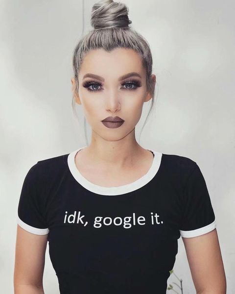 women's t-shirt women summer t shirt crop fashion print letter tee slim round neck tees cotton pullover short outfit, White 
women's t-shirt women summer t shirt crop fashion print letter tee slim round neck tees cotton pullover short outfit, White