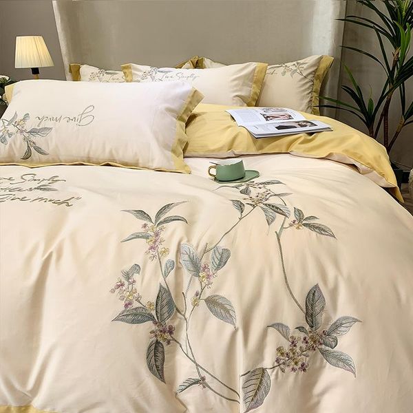 bedding sets european luxury embroidered set floral duvet cover bed linen pillowcase 4pcs pure cotton brushed king size
bedding sets european luxury embroidered set floral duvet cover bed linen pillowcase 4pcs pure cotton brushed king size