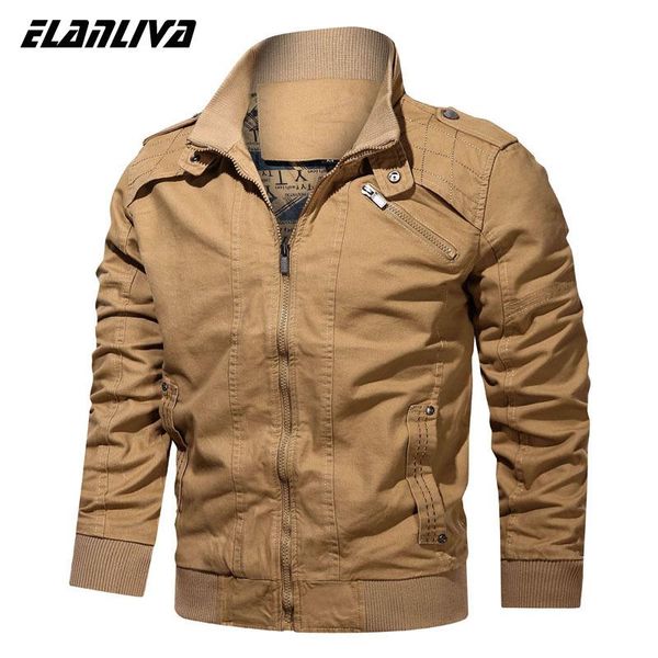 men's jackets 2021 autumn cotton bomber jacket mens solid color loose coat male fashion winter military outwear plus size, Black;brown
men's jackets 2021 autumn cotton bomber jacket mens solid color loose coat male fashion winter military outwear plus size, Black;brown
