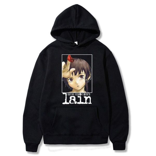 men's hoodies & sweatshirts trend style clothes serial experiments lain printed cotton unsiex couple streetwears, Black
men's hoodies & sweatshirts trend style clothes serial experiments lain printed cotton unsiex couple streetwears, Black