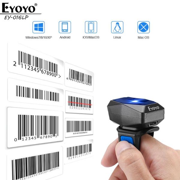 scanners eyoyo ey-016lp bluetooth portable wearable ring barcode scanner 2.4ghz wireless 1d mini finger bar code reader usb for phone pc
scanners eyoyo ey-016lp bluetooth portable wearable ring barcode scanner 2.4ghz wireless 1d mini finger bar code reader usb for phone pc