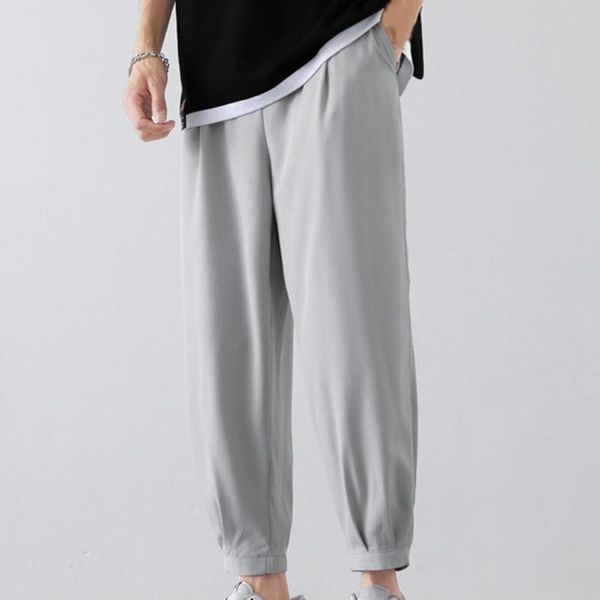 men's pants men fashion ankle tied long ankle-length sports trousers smooth cylinder active gym workout jogging, Black
men's pants men fashion ankle tied long ankle-length sports trousers smooth cylinder active gym workout jogging, Black