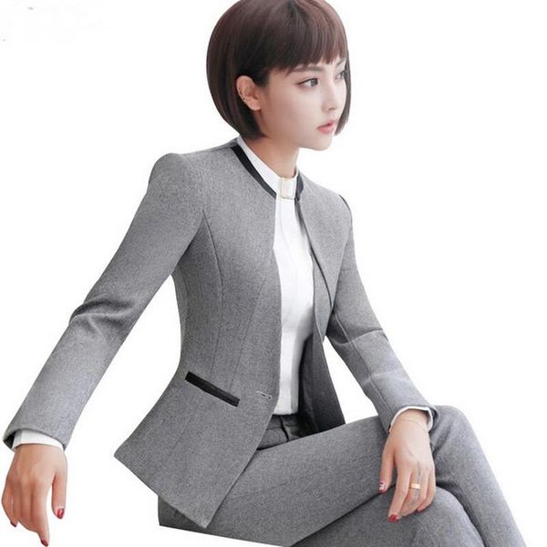 women's suits & blazers professional set women pant autumn temperament fashion office lady long sleeve blazer with pants plus size work, White;black
women's suits & blazers professional set women pant autumn temperament fashion office lady long sleeve blazer with pants plus size work, White;black