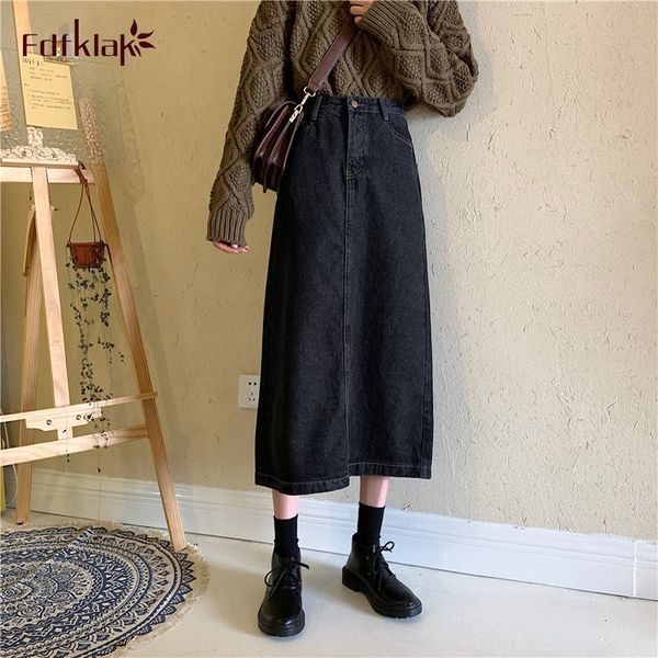 skirts retro hong kong style long skirt high waist slim womens s fashionable split denim student's ins ips5, Black
skirts retro hong kong style long skirt high waist slim womens s fashionable split denim student's ins ips5, Black
