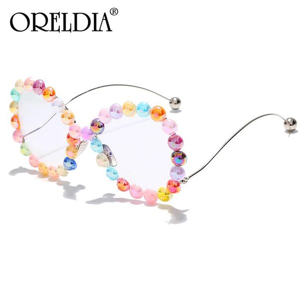 fashion ladies sunglasses oval colored beads retro designer glasses elegant 2021, White;black
fashion ladies sunglasses oval colored beads retro designer glasses elegant 2021, White;black