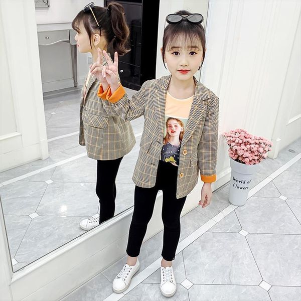 children outwear plaid blazer baby girl long sleeve cardigan student uniform blazers casual outerwear coat kids jackets costume, Blue;gray
children outwear plaid blazer baby girl long sleeve cardigan student uniform blazers casual outerwear coat kids jackets costume, Blue;gray