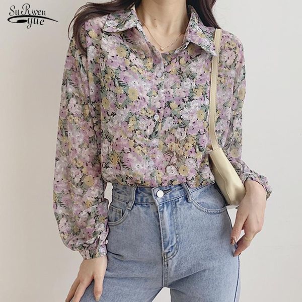 vintage chiffon shirt women 2021 plus size summer cardigan long sleeve blouse print flower ladies clothes 9191 50 women's blouses & sh, White
vintage chiffon shirt women 2021 plus size summer cardigan long sleeve blouse print flower ladies clothes 9191 50 women's blouses & sh, White