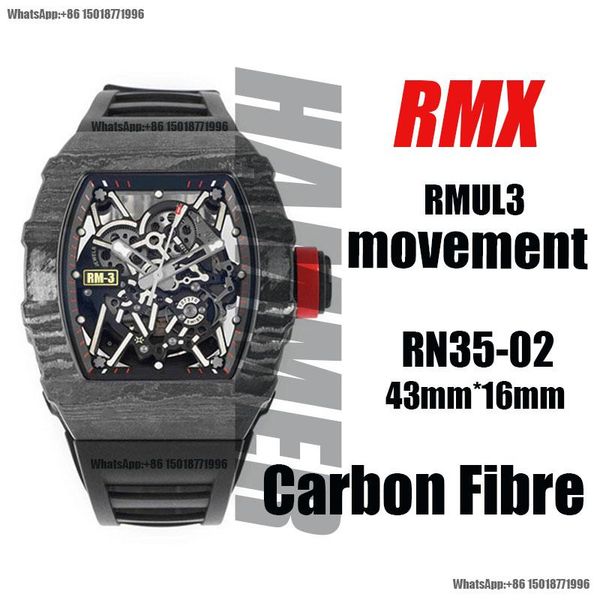 wristwatches luxury men's watch black rm 35-02 three dimensional hollow ntpt carbon fiber red crown automatic mechanical rubber strap, Slivery;brown
wristwatches luxury men's watch black rm 35-02 three dimensional hollow ntpt carbon fiber red crown automatic mechanical rubber strap, Slivery;brown