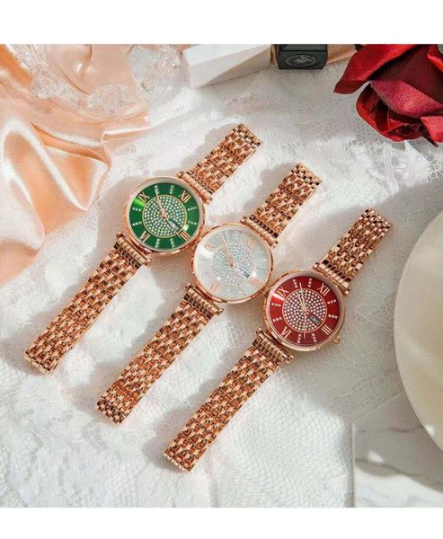 wristwatches hong kong famous watch kezzi women's rose steel band rhinestone 3 dial date week display surface women, Slivery;brown
wristwatches hong kong famous watch kezzi women's rose steel band rhinestone 3 dial date week display surface women, Slivery;brown
