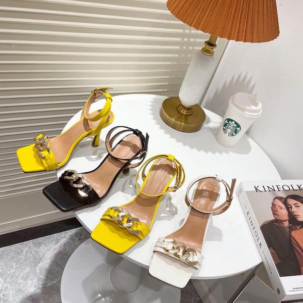 dress shoes 2021 summer fashion ladies square open toe ankle buckle strap high heels pu metal decoration women party sandals, Black
dress shoes 2021 summer fashion ladies square open toe ankle buckle strap high heels pu metal decoration women party sandals, Black