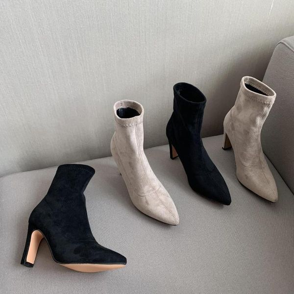 boots shoes pointy boot luxury designer pointe ladies fashion ankle large size rubber low cotton fabric flock basic hoof heels rome s, Black
boots shoes pointy boot luxury designer pointe ladies fashion ankle large size rubber low cotton fabric flock basic hoof heels rome s, Black