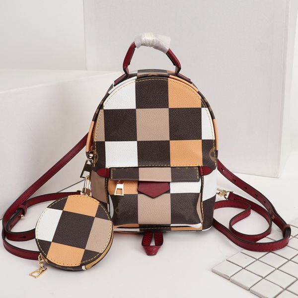 women backpack handbags purses fannypack artwork fashion leisure check cowhide genuine leather lady bag, Red;black
women backpack handbags purses fannypack artwork fashion leisure check cowhide genuine leather lady bag, Red;black