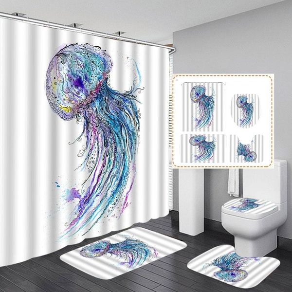 jellyfish shower curtain aqua colors art ocean animal style 3pcs floor mat set sea marine theme cloth fabric bathroom decor curtains
jellyfish shower curtain aqua colors art ocean animal style 3pcs floor mat set sea marine theme cloth fabric bathroom decor curtains