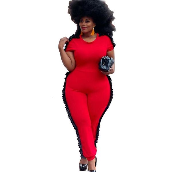plus size tracksuits clothing 2 piece sets womens outfits short sleeve and ruffle pants birthday suit loungewear wholesale drop, Black
plus size tracksuits clothing 2 piece sets womens outfits short sleeve and ruffle pants birthday suit loungewear wholesale drop, Black