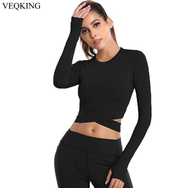 yoga outfit veqking women long sleeve running shirts exposed navel t-shirts fast dry tight sports fitness exercise training top
yoga outfit veqking women long sleeve running shirts exposed navel t-shirts fast dry tight sports fitness exercise training top