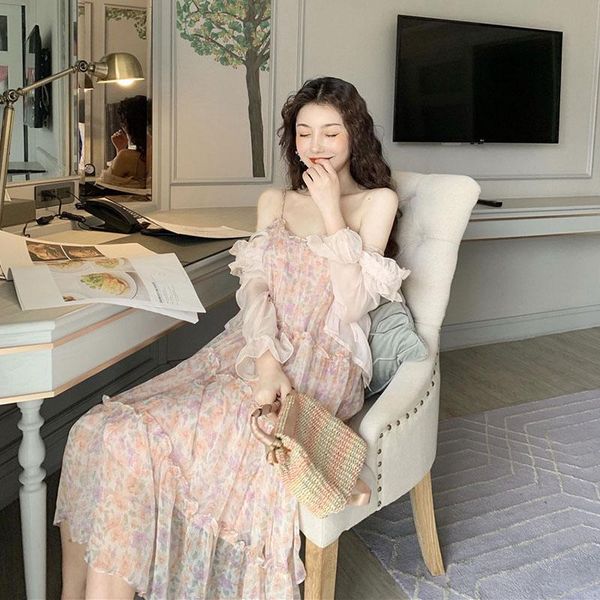 two piece dress 2021 summer fashiontwo set womens floral spaghetti strap + crop lace up shirt female thin ensemble femme, White
two piece dress 2021 summer fashiontwo set womens floral spaghetti strap + crop lace up shirt female thin ensemble femme, White