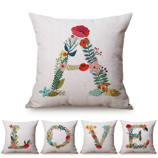 cushion/decorative pillow 18" nordic colorful flower letters sofa bench decorative throw case 26 alphabet love cotton linen cushion
cushion/decorative pillow 18" nordic colorful flower letters sofa bench decorative throw case 26 alphabet love cotton linen cushion