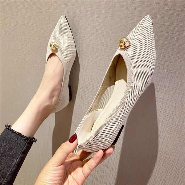dress shoes spring/autumn women pointy knitting flats metal ball decoration fly weaving flat comfy moccasins female ballet 6jrl, Black
dress shoes spring/autumn women pointy knitting flats metal ball decoration fly weaving flat comfy moccasins female ballet 6jrl, Black