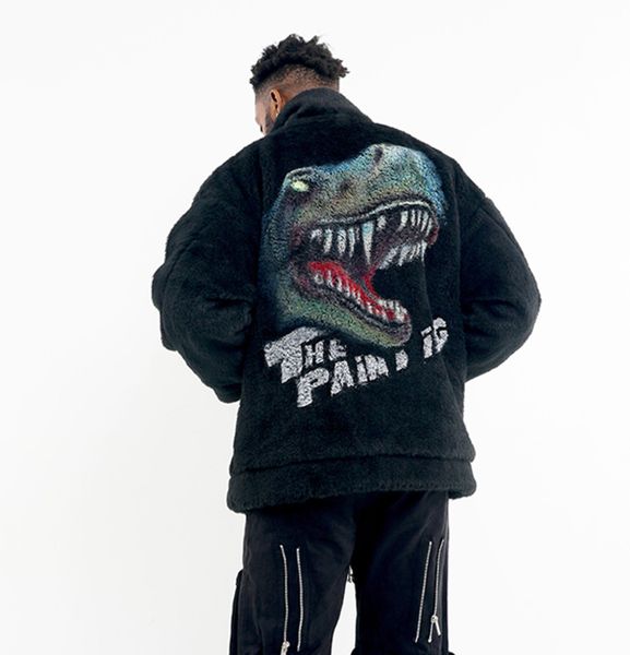 men's jackets mkszy independent doublet hand painted tyrannosaurus rex / dinosaur japanese plush fur coat, Black;brown
men's jackets mkszy independent doublet hand painted tyrannosaurus rex / dinosaur japanese plush fur coat, Black;brown
