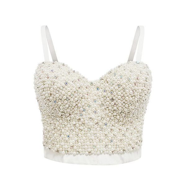 pearl rhinestones women camis crop push up corset femme beaded backless white dropshipping
pearl rhinestones women camis crop push up corset femme beaded backless white dropshipping