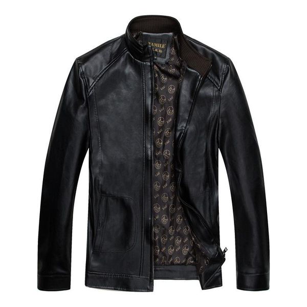 men's fur & faux fashion solid leather jacket for men stand pockets winter bomber pu jackets slim zippers mens coats, Black
men's fur & faux fashion solid leather jacket for men stand pockets winter bomber pu jackets slim zippers mens coats, Black