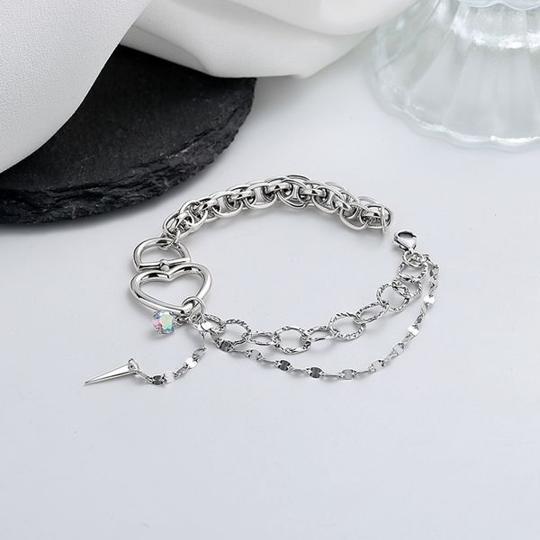 chaosheng s925 sterling silver style exaggerated thick chain love bracelet personality hip hop disco indifference hand ornament female, Golden;silver
chaosheng s925 sterling silver style exaggerated thick chain love bracelet personality hip hop disco indifference hand ornament female, Golden;silver