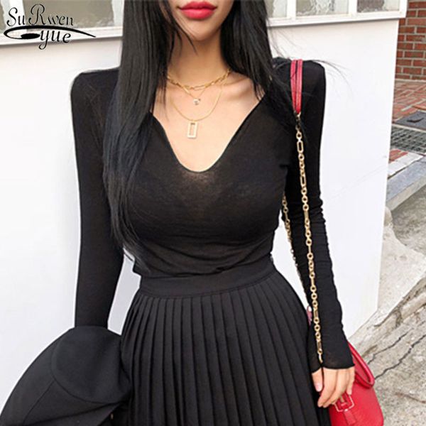 slim fashion cotton bottom shirt streetwear black long sleeve women's t-shirt early autumn woman's t-shirts 11975 210427, White
slim fashion cotton bottom shirt streetwear black long sleeve women's t-shirt early autumn woman's t-shirts 11975 210427, White